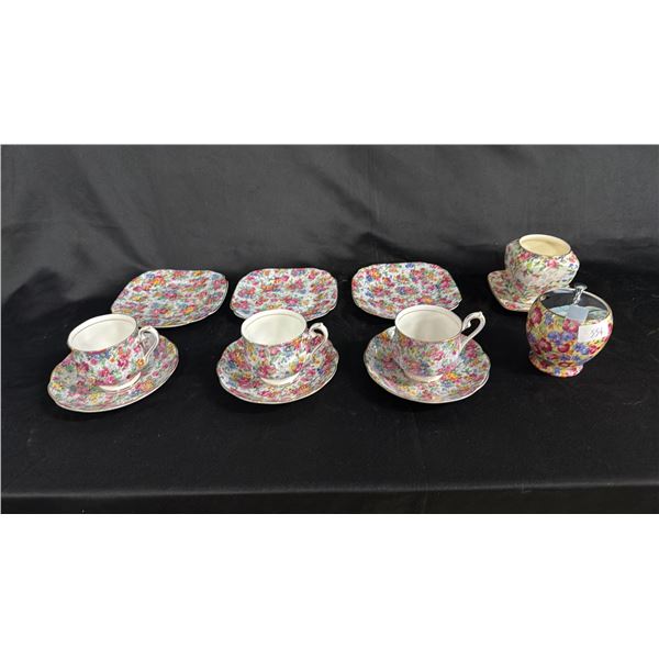 ROYAL ALBERT & ROYAL WINTON CHINA: TEA CUPS, SAUCERS, SANDWICH PLATES & MORE