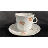 Image 4 : VINTAGE GERMAN TEA CUPS, SAUCERS, NAPPY & CREAM & SUGAR ON A TRAY