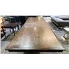 Image 3 : RESTORATION HARDWARE DINING TABLE WITH 2 18" LEAVES 130.5" X 45" X 30"  WITH LEAVES IN & 8FT