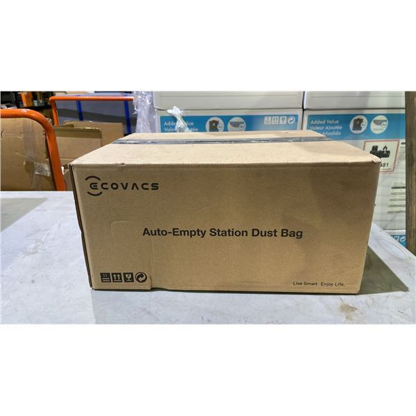 *NEW IN BOX* CASE OF ECOVACS AUTO-EMPTY STATION DUST BAGS (3-COUNT)