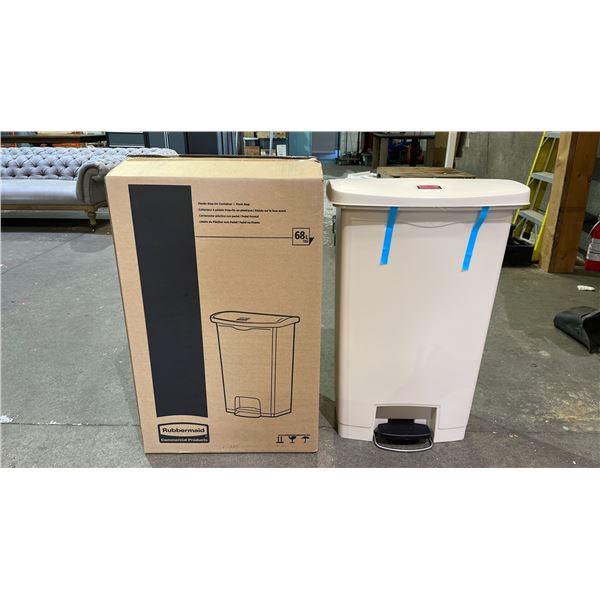 *NEW IN BOX* RUBBERMAID SLIM JIM 68L PLASTIC STEP-ON CONTAINER
