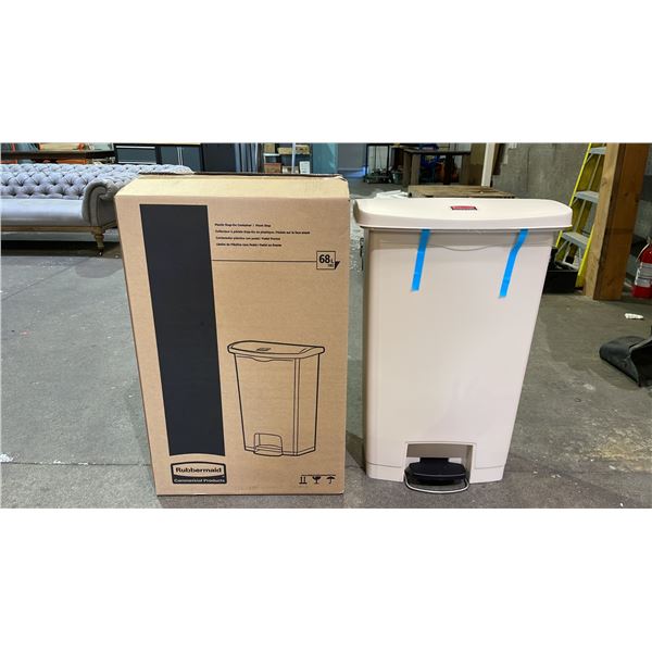 *NEW IN BOX* RUBBERMAID SLIM JIM 68L PLASTIC STEP-ON CONTAINER
