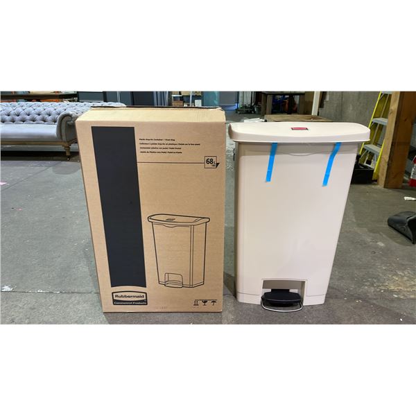 *NEW IN BOX* RUBBERMAID SLIM JIM 68L PLASTIC STEP-ON CONTAINER