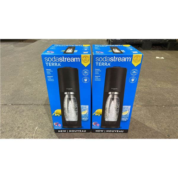 (2) SODASTREAM TERRA CLASSIC SPARKLING WATER MAKERS *UNKNOWN WORKING CONDITION, MAY BE MISSING
