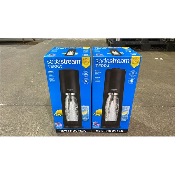 (2) SODASTREAM TERRA CLASSIC SPARKLING WATER MAKERS *UNKNOWN WORKING CONDITION, MAY BE MISSING