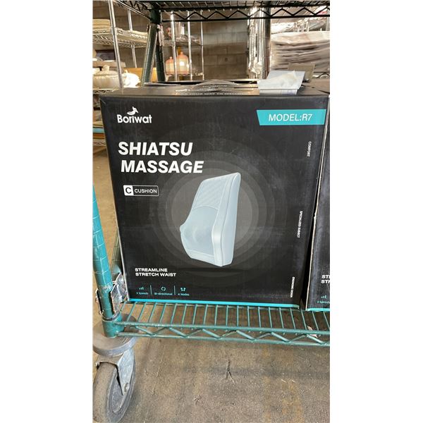 *NEW IN BOX* BORIWAT SHIATSU MASSAGE CUSHION MODEL R7 (GREY)