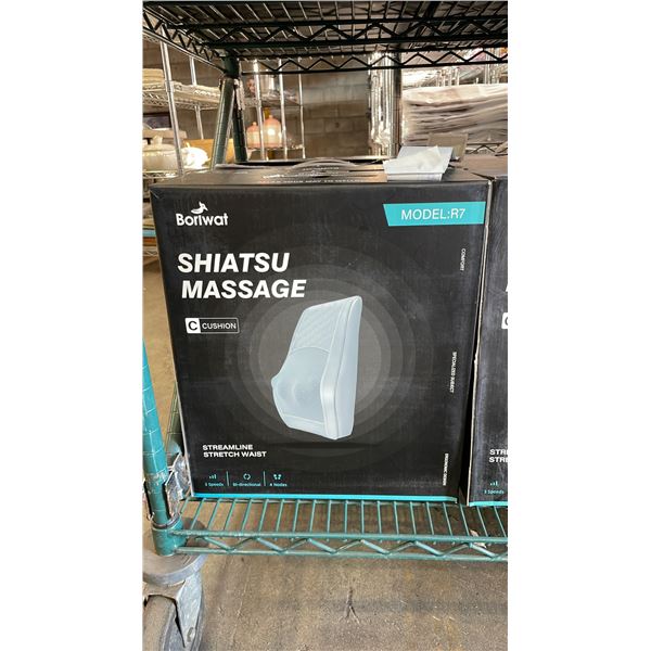 *NEW IN BOX* BORIWAT SHIATSU MASSAGE CUSHION MODEL R7 (GREY)