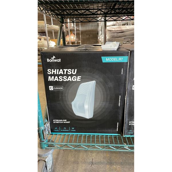 *NEW IN BOX* BORIWAT SHIATSU MASSAGE CUSHION MODEL R7 (GREY)