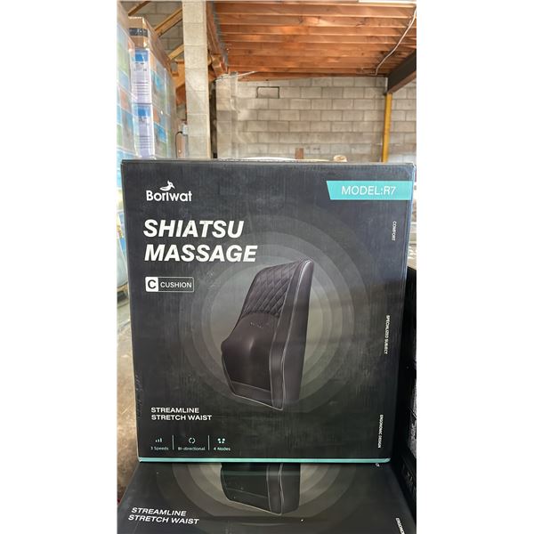 *NEW IN BOX* BORIWAT SHIATSU MASSAGE CUSHION MODEL R7 (BLACK)