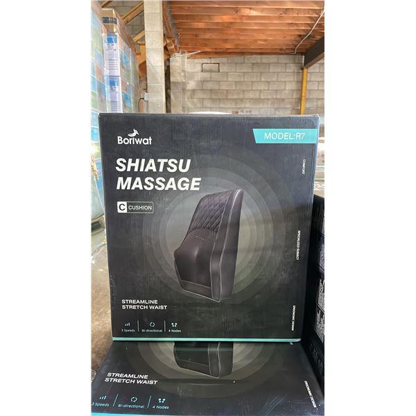 *NEW IN BOX* BORIWAT SHIATSU MASSAGE CUSHION MODEL R7 (BLACK)