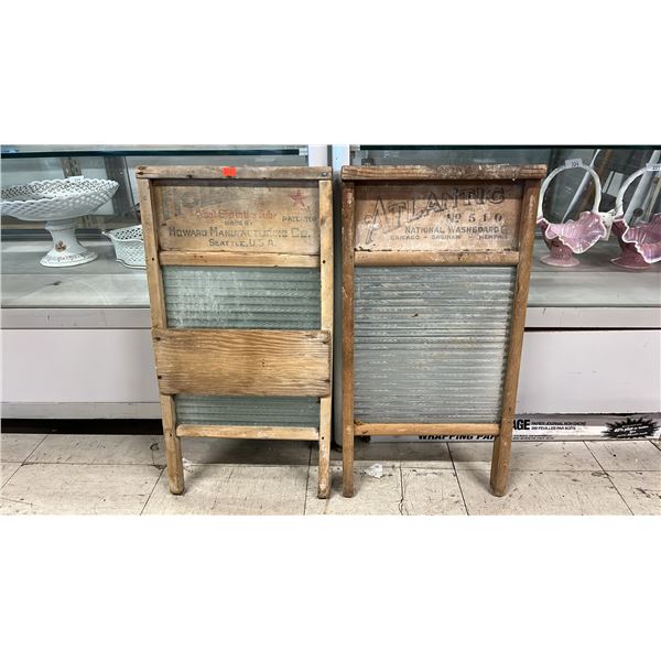 (2) ANTIQUE WASHBOARDS