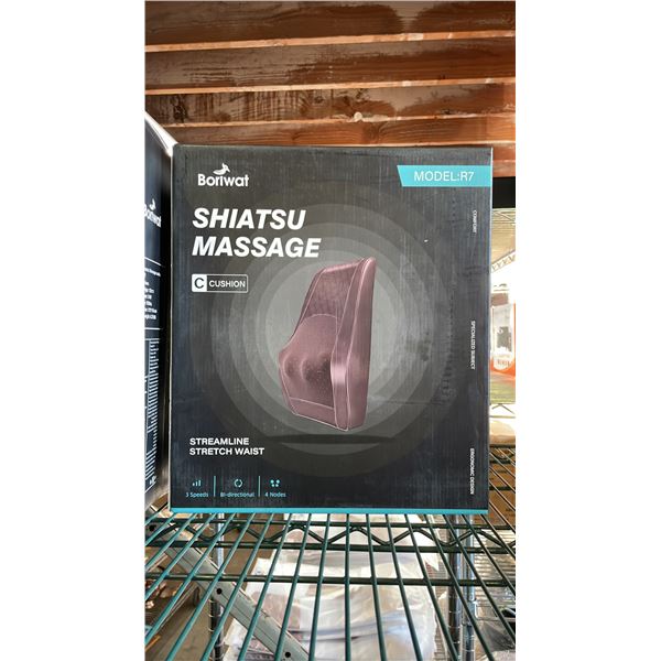 *NEW IN BOX* BORIWAT SHIATSU MASSAGE CUSHION MODEL R7 (BROWN)