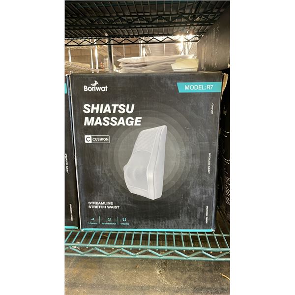 *NEW IN BOX* BORIWAT SHIATSU MASSAGE CUSHION MODEL R7 (GREY)
