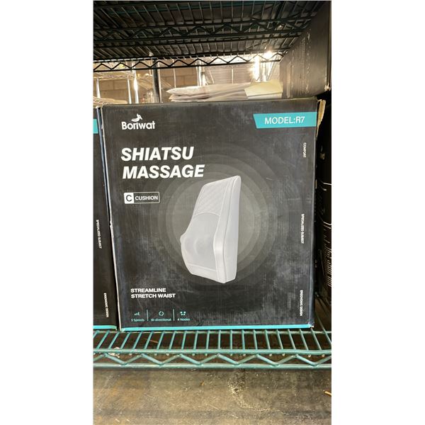 *NEW IN BOX* BORIWAT SHIATSU MASSAGE CUSHION MODEL R7 (GREY)