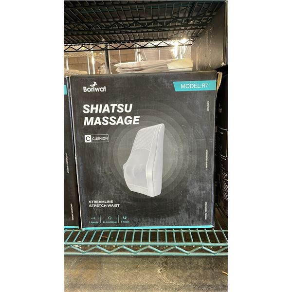 *NEW IN BOX* BORIWAT SHIATSU MASSAGE CUSHION MODEL R7 (GREY)