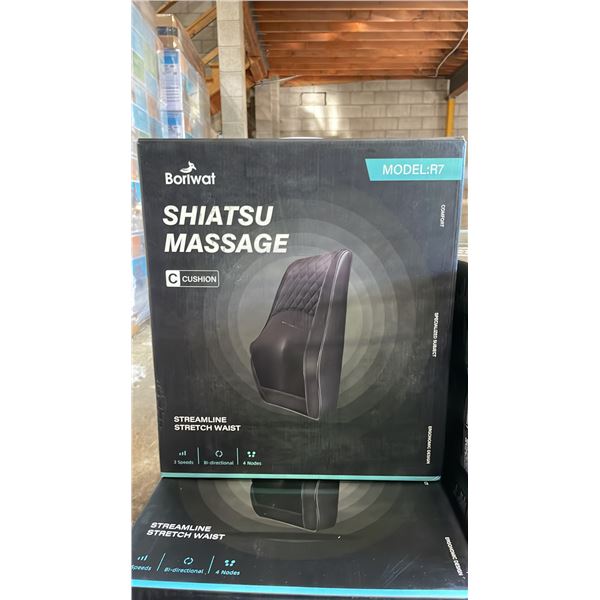 *NEW IN BOX* BORIWAT SHIATSU MASSAGE CUSHION MODEL R7 (BLACK)