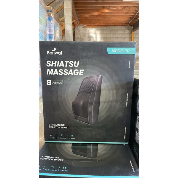 *NEW IN BOX* BORIWAT SHIATSU MASSAGE CUSHION MODEL R7 (BLACK)