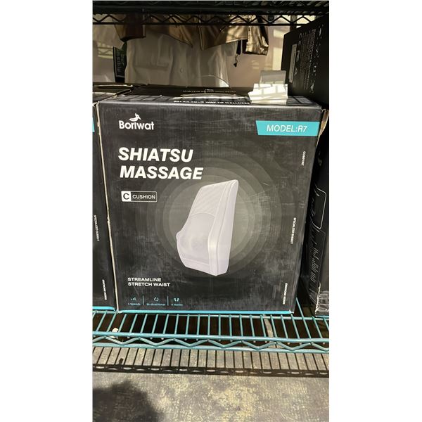 *NEW IN BOX* BORIWAT SHIATSU MASSAGE CUSHION MODEL R7 (GREY)