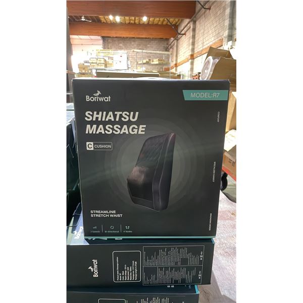 *NEW IN BOX* BORIWAT SHIATSU MASSAGE CUSHION MODEL R7 (BLACK)