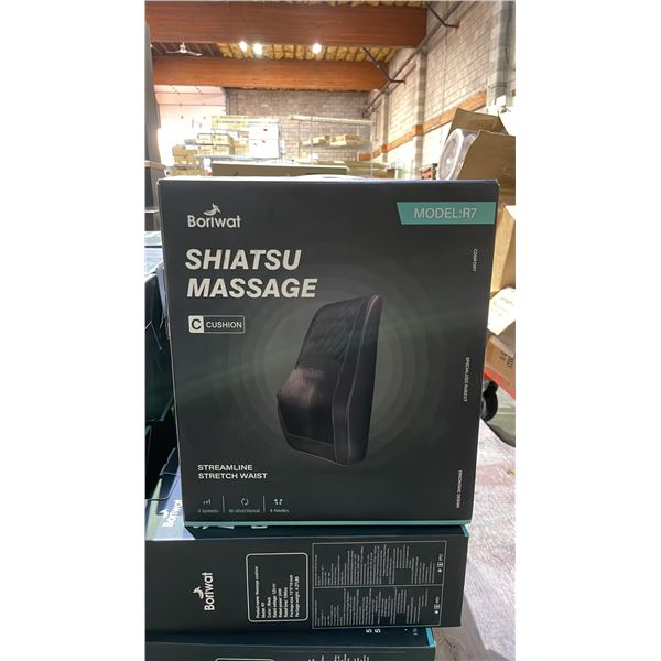 *NEW IN BOX* BORIWAT SHIATSU MASSAGE CUSHION MODEL R7 (BLACK)