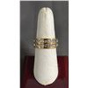 Image 2 : NEW 18K GOLD PLATED 8 MM SIMULATED DIAMOND (CZ) RING: SIZE 7
