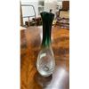 Image 1 : VAL ST. LAMBERT SIGNED 10" MID CENTURY CRYSTAL BUD VASE