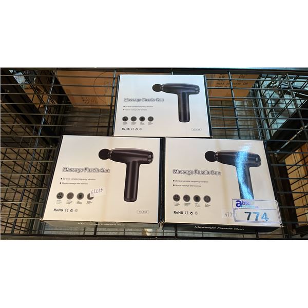 *NEW IN BOX* (3) MASSAGE FASCIA GUNS