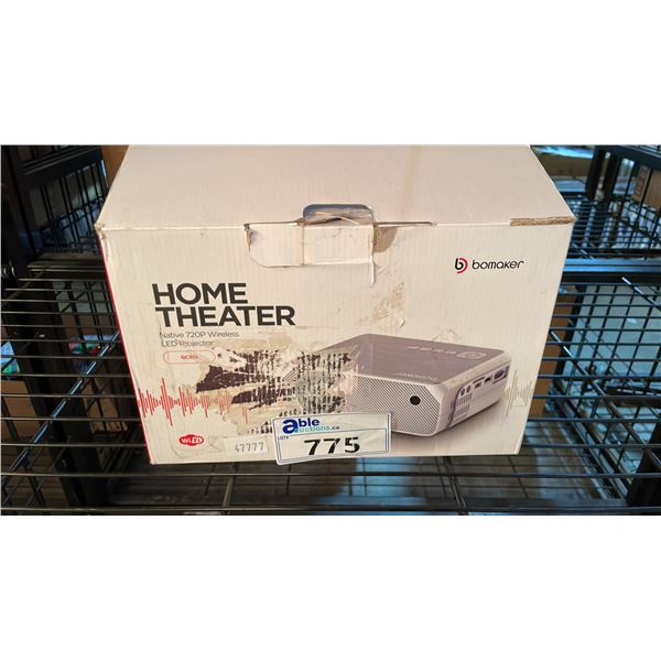 *NEW IN BOX* BOMAKER HOME THEATER 720P LED PROJECTOR