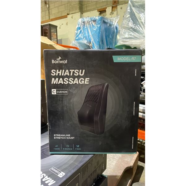 *NEW IN BOX* BORIWAT SHIATSU MASSAGE CUSHION MODEL R7 (BLACK)