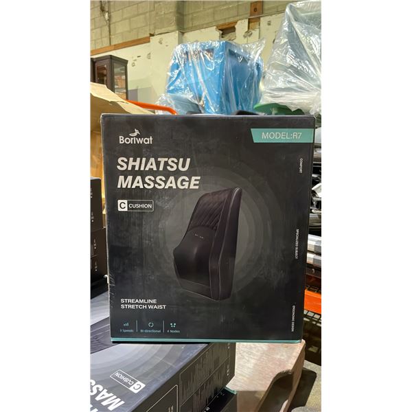 *NEW IN BOX* BORIWAT SHIATSU MASSAGE CUSHION MODEL R7 (BLACK)