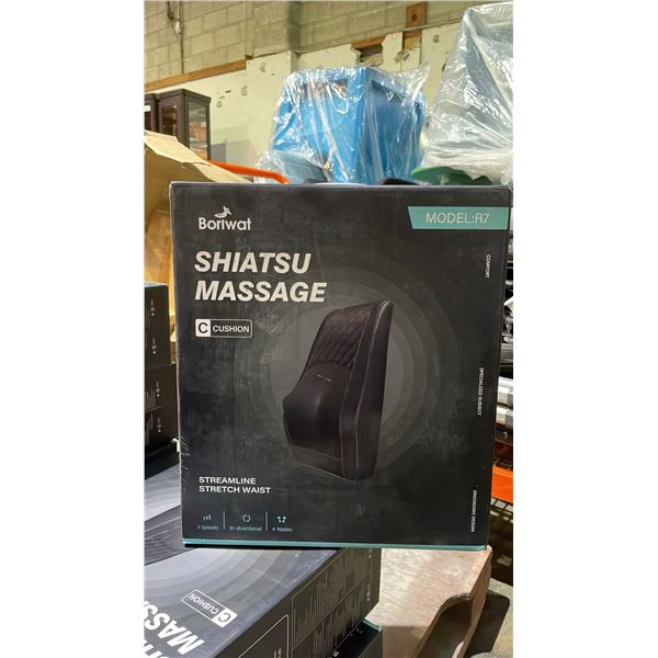 *NEW IN BOX* BORIWAT SHIATSU MASSAGE CUSHION MODEL R7 (BLACK)
