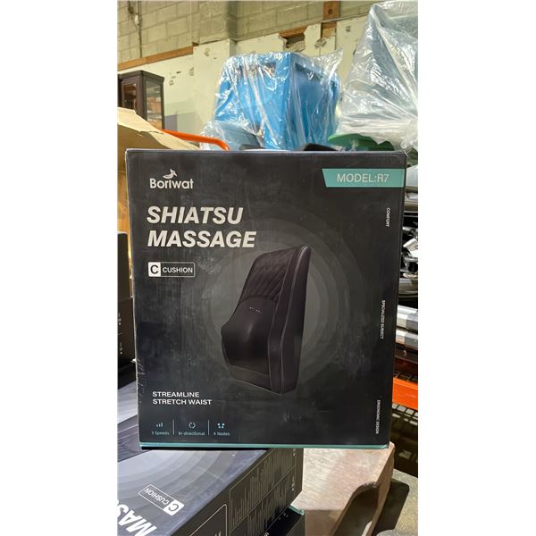 *NEW IN BOX* BORIWAT SHIATSU MASSAGE CUSHION MODEL R7 (BLACK)