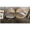 Image 1 : PAIR OF FABRIC ROLLING OFFICE CHAIRS
