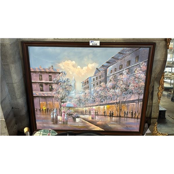 FRAMED ORIGINAL OIL ON CANVAS BY ESTHER 54" X 44"