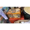 Image 4 : PALLET OF ASSORTED ITEMS INCLUDING; STORAGE BOXES, ROUND END TABLE, WOVEN BASKETS & MORE
