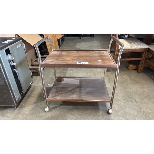 2-TIER PORTABLE SERVING CART