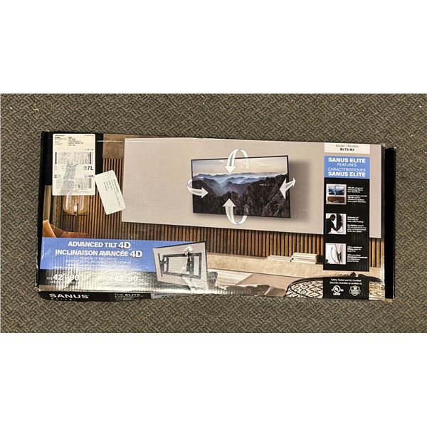 SANUS ELITE ADVANCED TILT 4D PREMIUM TV WALL MOUNT: FITS 42"-90" TVS UP TO 150LBS