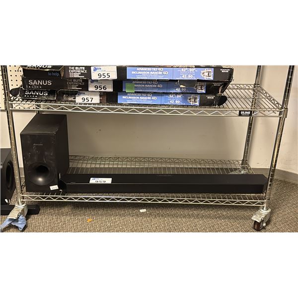 SAMSUNG HW-B650 SOUNDBAR WITH WIRELESS SUBWOOFER - *NO POWER CORDS*