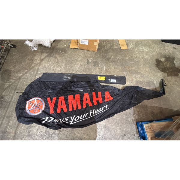 YAMAHA BRANDED 10'10" LONG BLADE FLAG & FISHING ROD PARTS