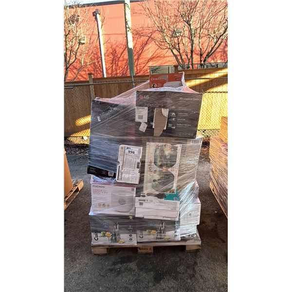 PALLET OF HOUSEHOLD GOODS & TOYS: CUCKOO RICE COOKER, HARRY POTTER 3D PUZZLE, LG MICROWAVE & MORE