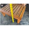 Image 12 : Rattan Side Chair w/ Woven Back & Seat Cushion 26" x 42"H w/ Wooden Table 20" x 23" x 10"H