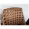 Image 3 : Rattan Side Chair w/ Woven Back & Seat Cushion 26" x 42"H w/ Wooden Table 20" x 23" x 10"H