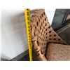 Image 9 : Rattan Side Chair w/ Woven Back & Seat Cushion 26" x 42"H w/ Wooden Table 20" x 23" x 10"H