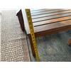 Image 11 : Wooden Slatted Loveseat w/ 2 Matching Chairs, Cushions & 2 Accent Tables, Misc Sizes