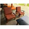 Image 19 : Wooden Slatted Loveseat w/ 2 Matching Chairs, Cushions & 2 Accent Tables, Misc Sizes