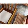 Image 22 : Wooden Slatted Loveseat w/ 2 Matching Chairs, Cushions & 2 Accent Tables, Misc Sizes