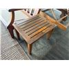 Image 8 : Wooden Slatted Loveseat w/ 2 Matching Chairs, Cushions & 2 Accent Tables, Misc Sizes