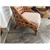 Image 6 : Rattan Side Chair w/ Woven Back & Seat Cushion 30" x 40"H w/ Wooden Table 20" x 23" x 10"H