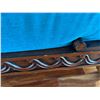 Image 15 : Large American Empire-Style Wooden Lounger w/ Carved Details & Cushions 94" x 48" x 36"H
