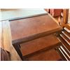 Image 2 : Qty 3 Wooden Nesting Side Tables 12"W x 27"H (largest)